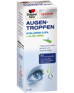 DOPPELHERZ Augen-Tropfen Hyaluron 0,3% system