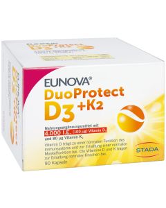EUNOVA DuoProtect D3+K2 4000 I.E./80 myg Kapseln