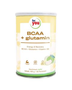 FOR YOU BCAA+glutamin Energy &amp; Recovery Apfel Plv.