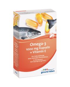 GESUND LEBEN Omega-3 1.000 mg Kapseln+Vitamin E