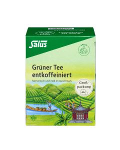 GRÜNER TEE entkoffeiniert Bio Salus Filterbeutel