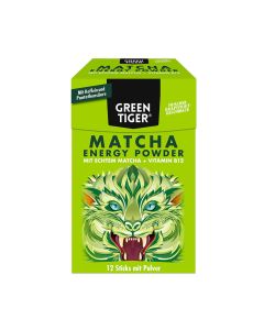 GREEN TIGER Matcha Energy Powder Sticks