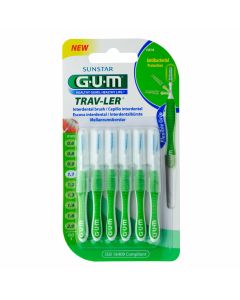 GUM TRAV-LER 1,1mm Tanne grün Interdental+6Kappen