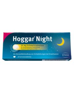 HOGGAR Night 25 mg Schmelztabletten