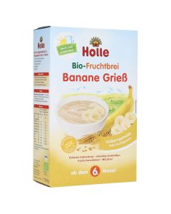 HOLLE Bio Fruchtbrei Banane Griess