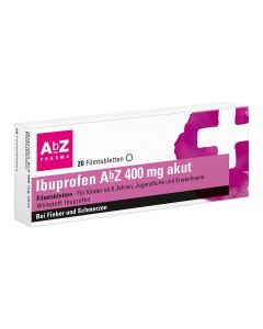 IBUPROFEN AbZ 400 mg akut Filmtabletten-20 St