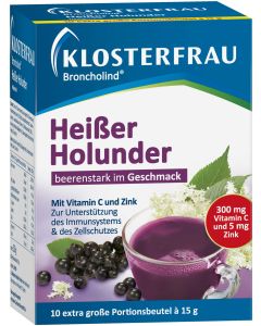 KLOSTERFRAU Broncholind heisser Holunder Granulat-10 X 15 g