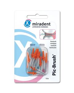 Miradent Pic-Brush Ersatzbürsten conical-12 St