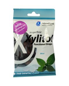 MIRADENT Zahnpflegebonbon Xylitol Drops Mint