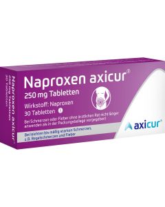 NAPROXEN axicur 250 mg Tabletten
