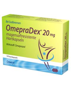 OmepraDex 20 mg magensaftresistente Hartkapseln-14 St