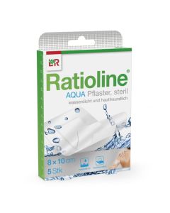 RATIOLINE aqua Duschpflaster Plus 8x10 cm steril