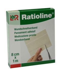 RATIOLINE sensitive Wundschnellverband 8 cmx1 m