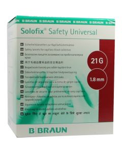 SOLOFIX Safety Univers.Lanzet.21 G 1,8 mm Stichl.