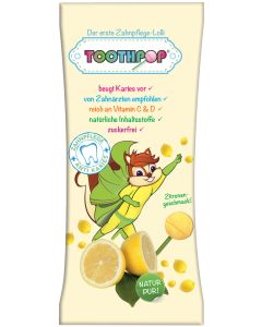 TOOTHPOP Zahnpflege-Lolli Zitronengeschmack