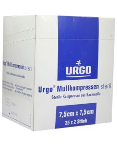 URGO MULLKOMPRESSEN 7,5x7,5 cm steril