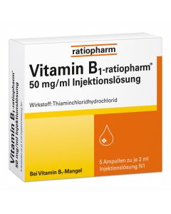 VITAMIN B1-ratiopharm 50 mg/ml Inj.Lsg.Ampullen