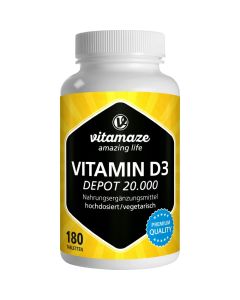 VITAMIN D3 20.000 I.E. Depot hochdosiert Tabletten