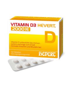 VITAMIN D3 HEVERT 2.000 I.E. Tabletten