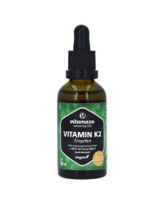 VITAMIN K2 MK7 Tropfen hochdosiert vegan