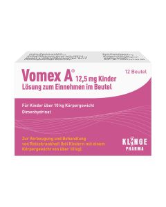 Vomex A® Lösung 12,5 mg Kinder Lösung zum Einnehmen-12 St