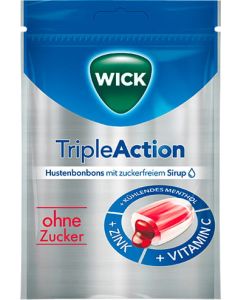 WICK TripleAction Menthol &amp; Cassis o.Zucker Bon.