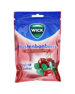 WICK Wildkirsche &amp; Eukalyptus Bonbons o.Zucker Btl